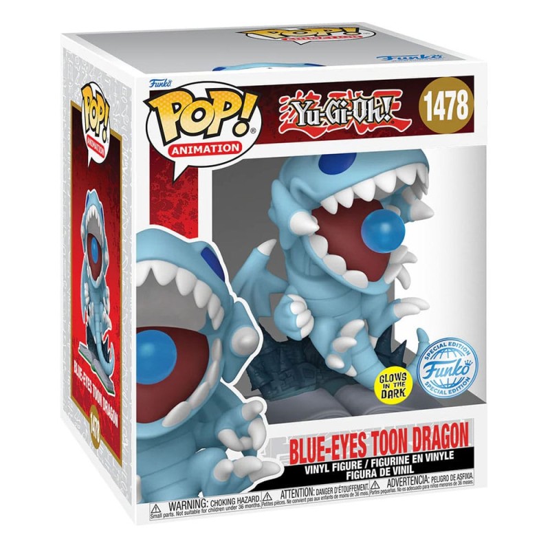 Yu-Gi-Oh! Super Sized POP! Animation Vinyl figurine Blue-Eyes Toon Dragon (GITD) Special Edition 15 cm | 0889698747134