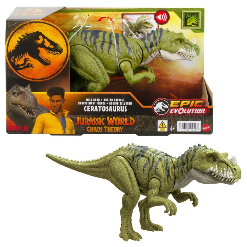 Jurassic World Epic Evolution figurine Wild Roar Ceratosaurus | 0194735192427