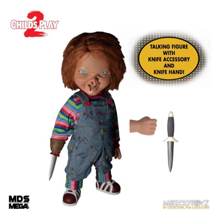 Chucky, la poupée de sang poupée parlante Designer Series Menacing Chucky 38 cm | 0696198780239
