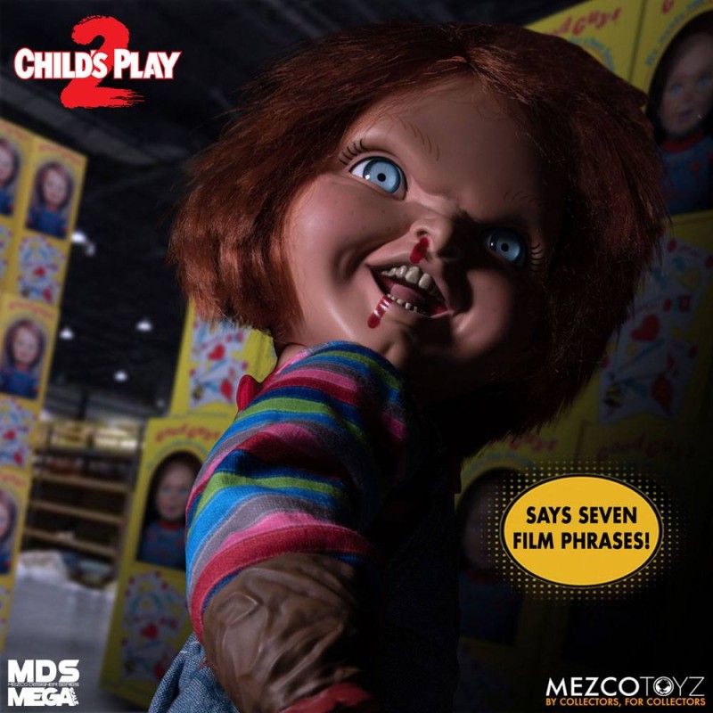 Chucky, la poupée de sang poupée parlante Designer Series Menacing Chucky 38 cm | 0696198780239
