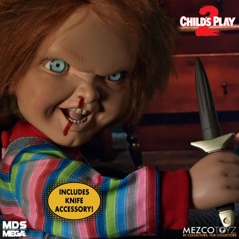 Chucky, la poupée de sang poupée parlante Designer Series Menacing Chucky 38 cm | 0696198780239