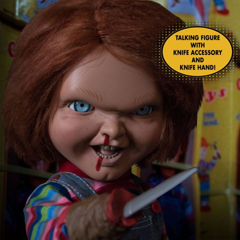 Chucky, la poupée de sang poupée parlante Designer Series Menacing Chucky 38 cm | 0696198780239