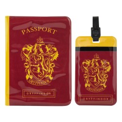 Harry Potter Passport Case & Luggage Tag Set Gryffindor | 4895205604254