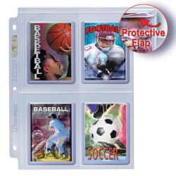 UP - 4-Pocket Secure Platinum Pagina voor Toploaders Display (100 pagina's)