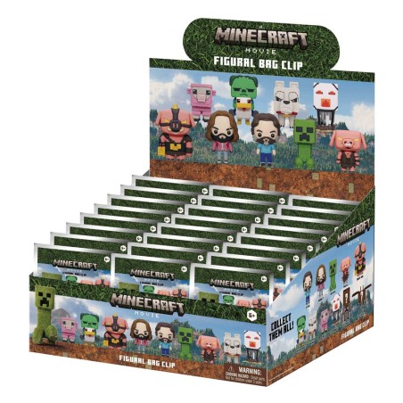Minecraft 3D présentoir porte-clés sac à dos Series 1 Display (24) | 0077764370359
