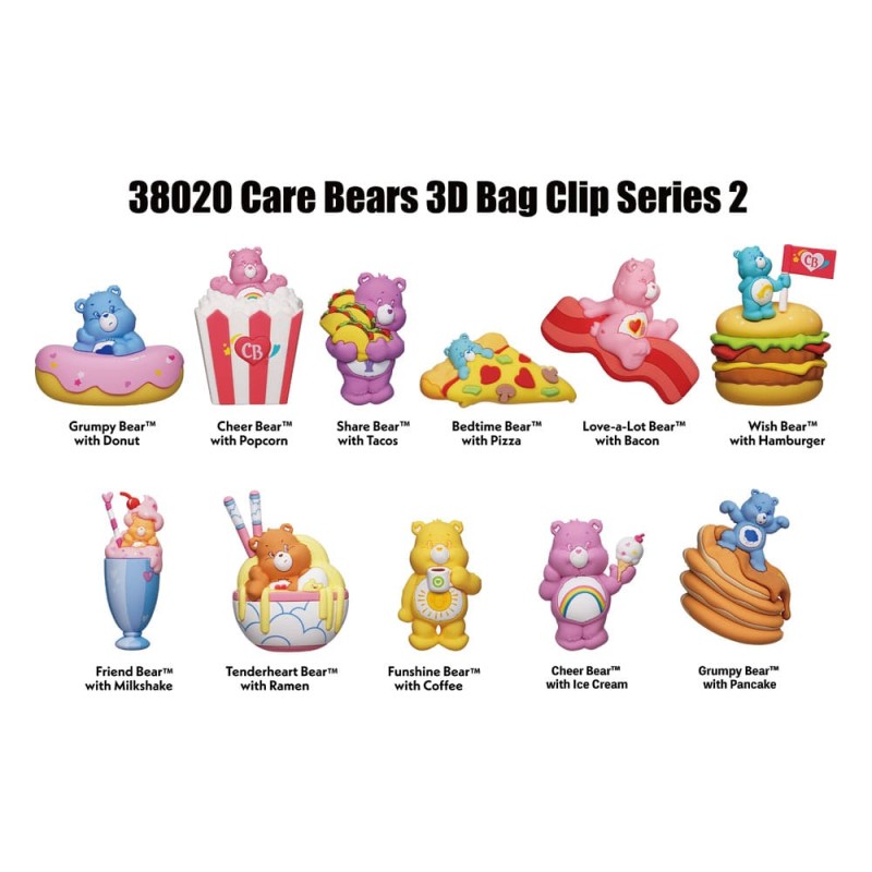 Bisounours 3D présentoir porte-clés sac à dos Series 2 Display (24) | 0077764380204
