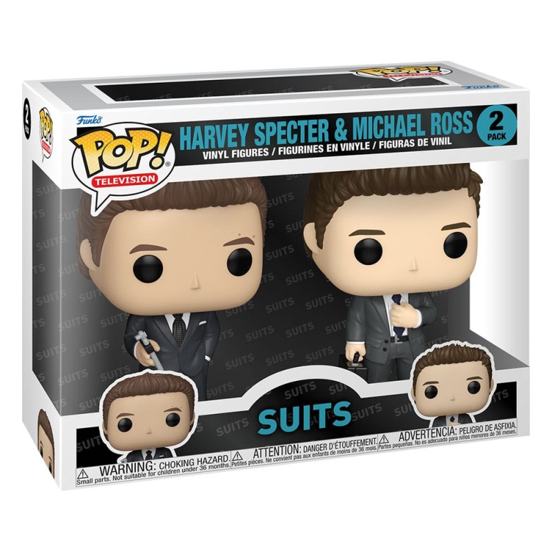 Suits pack 2 POP! Vinyl figurines Harvey&Michael 9 cm | 0889698839686