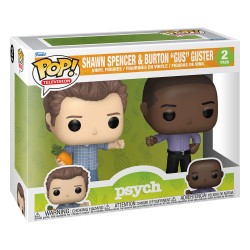 Psych : Enquêteur malgré lui pack 2 POP! Vinyl figurines Shawn&Gus 9 cm | 0889698839723