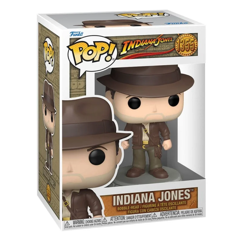 Indiana Jones Figurine Funko POP! Movies Vinyl Indiana Jones with Jacket 9 cm