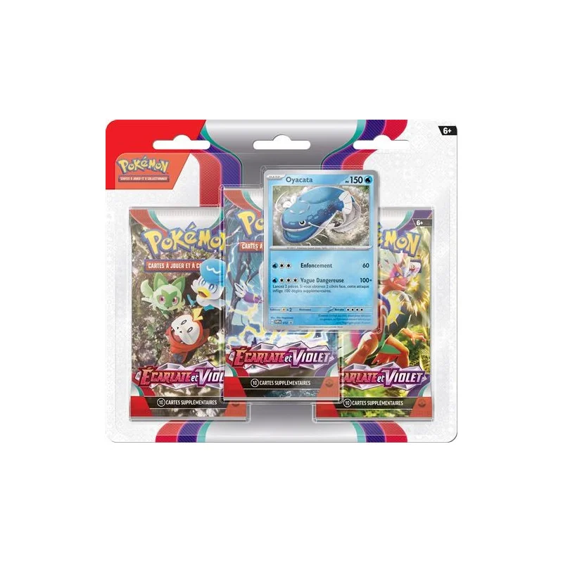 Pokémon -  Écarlate et Violet (EV01) - Blister 3 Boosters FR | 820650556463