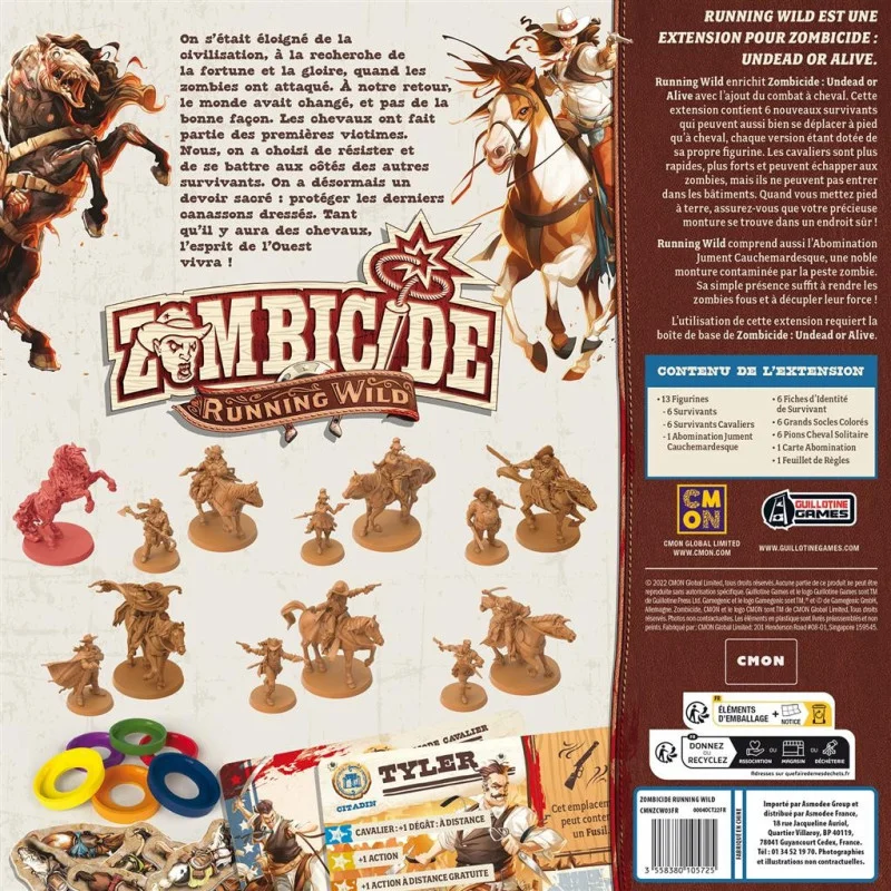 Zombicide Undead or Alive : Running Wild (Ext) | 3558380105725