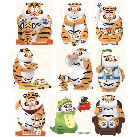 I Am Not Fat Tiger Roaring Love Series Mini Figures 9 cm Display (8) | 6971680453261