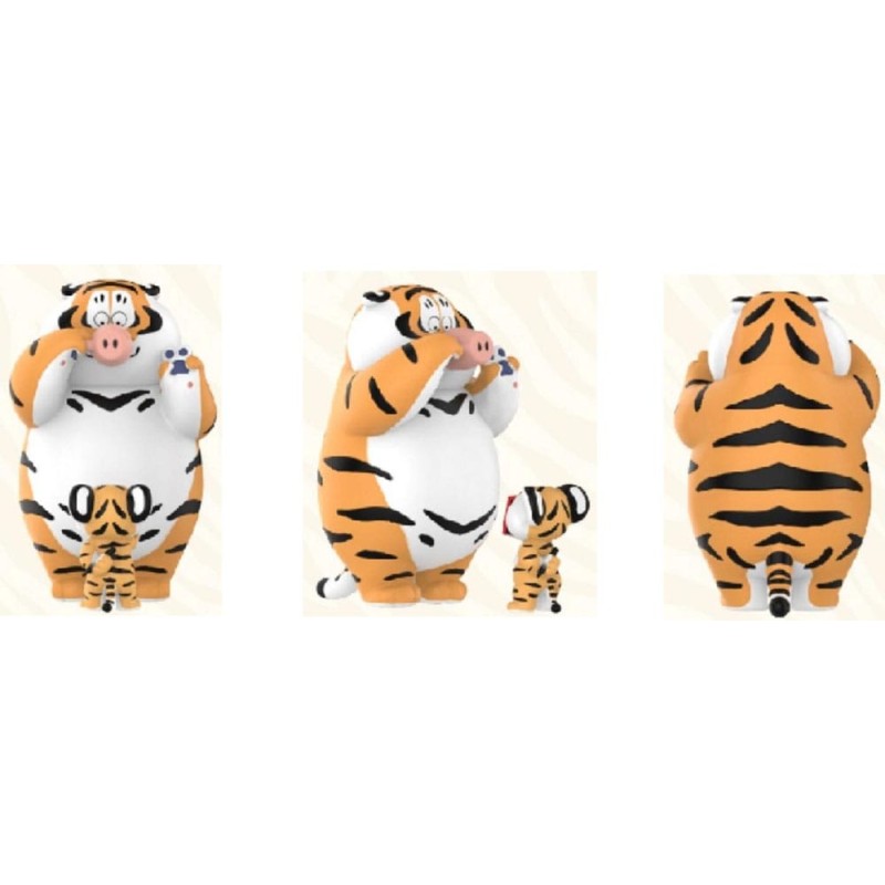 I Am Not Fat Tiger Roaring Love Series Mini Figures 9 cm Display (8) | 6971680453261