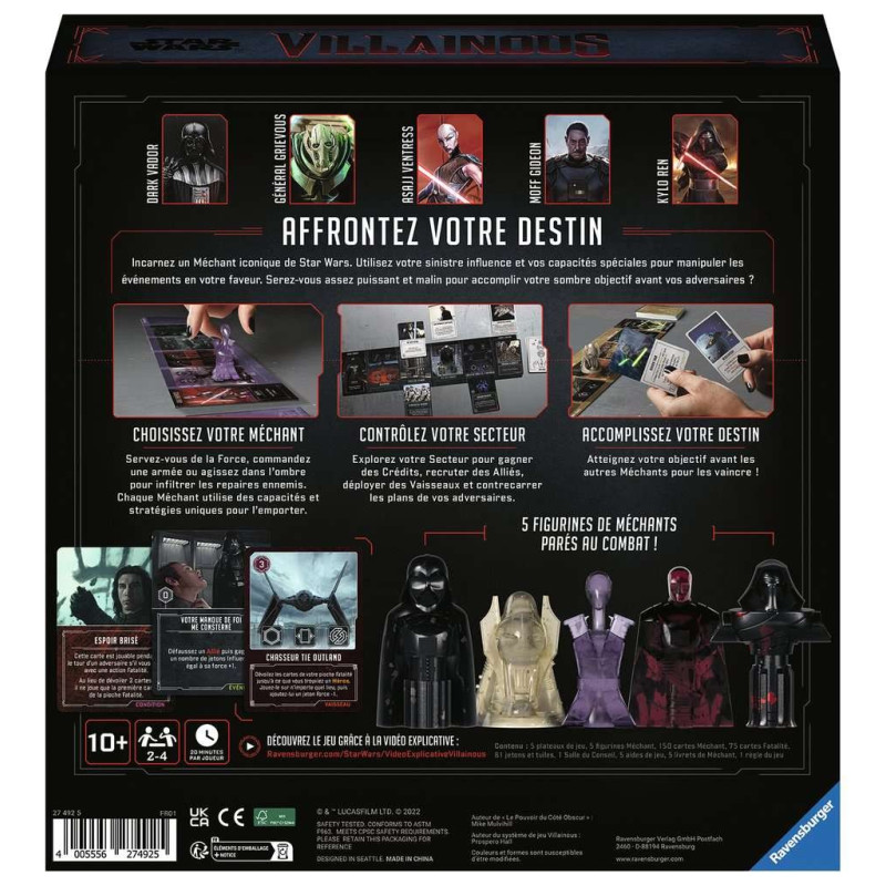 Star Wars Villainous - Le pouvoir du côté obscur !