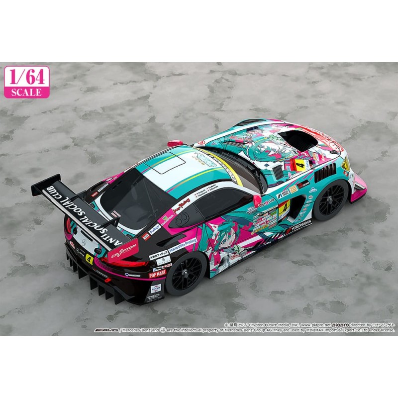 Hatsune Miku GT Project Vehicle 1/64 Hatsune Miku AMG 2025 Season Opening Ver. 7 cm | 4571697181694