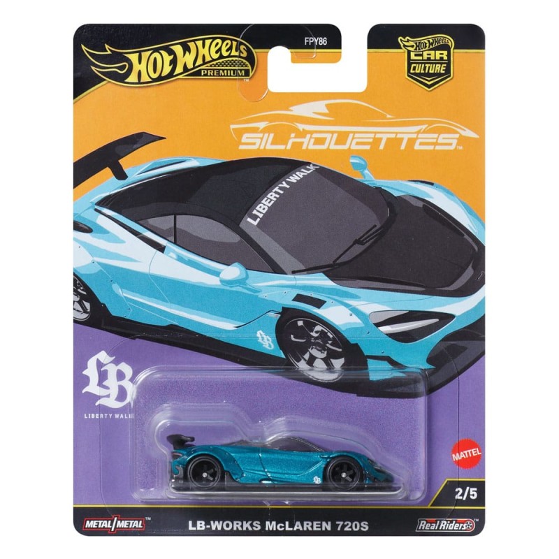 Hot Wheels Premium véhicule métal Car Culture Silhouettes 1/64 LB-Works McLaren 720S | 0194735262250