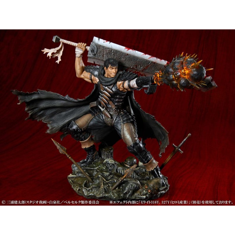 Berserk statuette PVC 1/7 Guts Black Swordsman Ver. 26 cm | 4582777524454