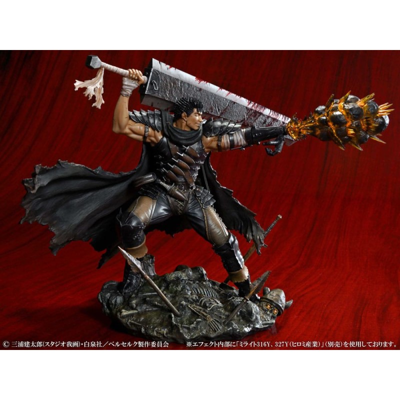 Berserk statuette PVC 1/7 Guts Black Swordsman Ver. 26 cm | 4582777524454