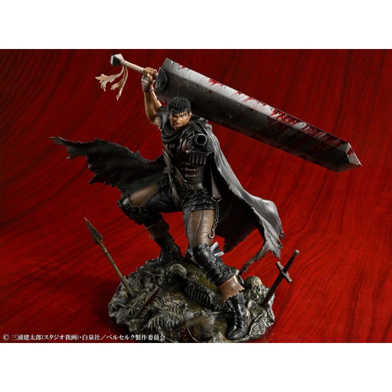 Berserk statuette PVC 1/7 Guts Black Swordsman Ver. 26 cm | 4582777524454