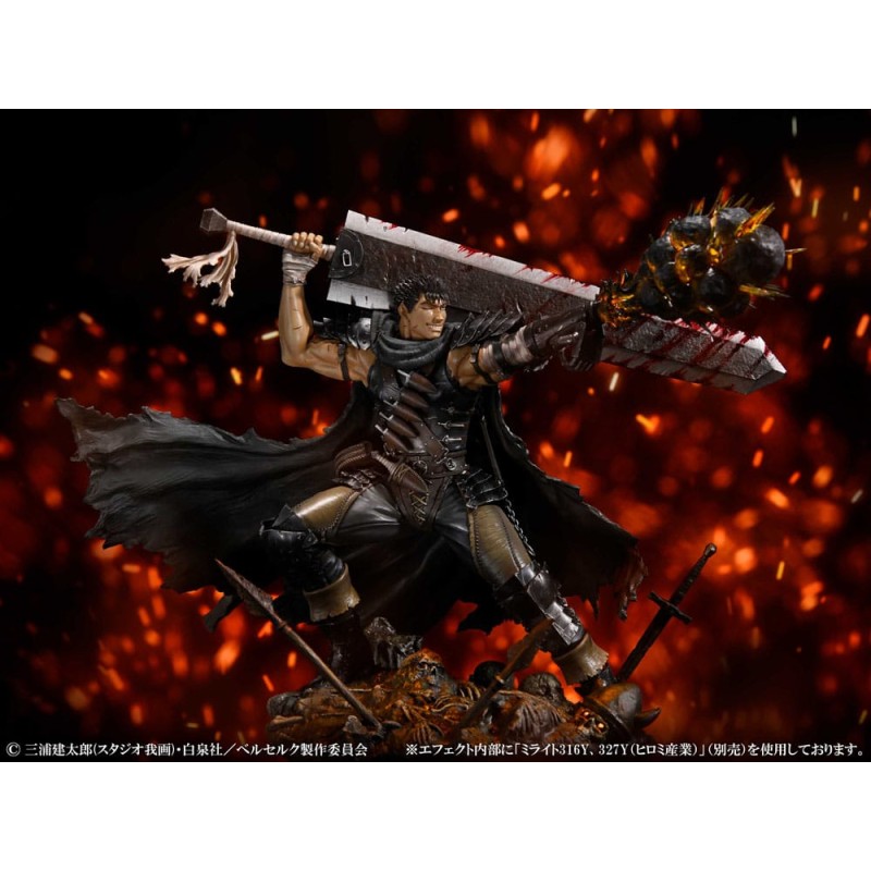 Berserk statuette PVC 1/7 Guts Black Swordsman Ver. 26 cm | 4582777524454
