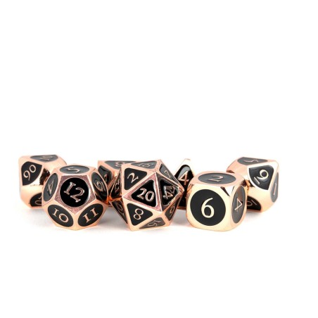 FanRoll pack dés Antique Copper with Black Enamel (7) | 0680599383281
