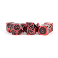FanRoll pack dés Red with Black Enamel (7) | 0680599383557