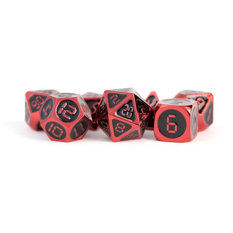 FanRoll pack dés Red with Black Enamel (7) | 0680599383557