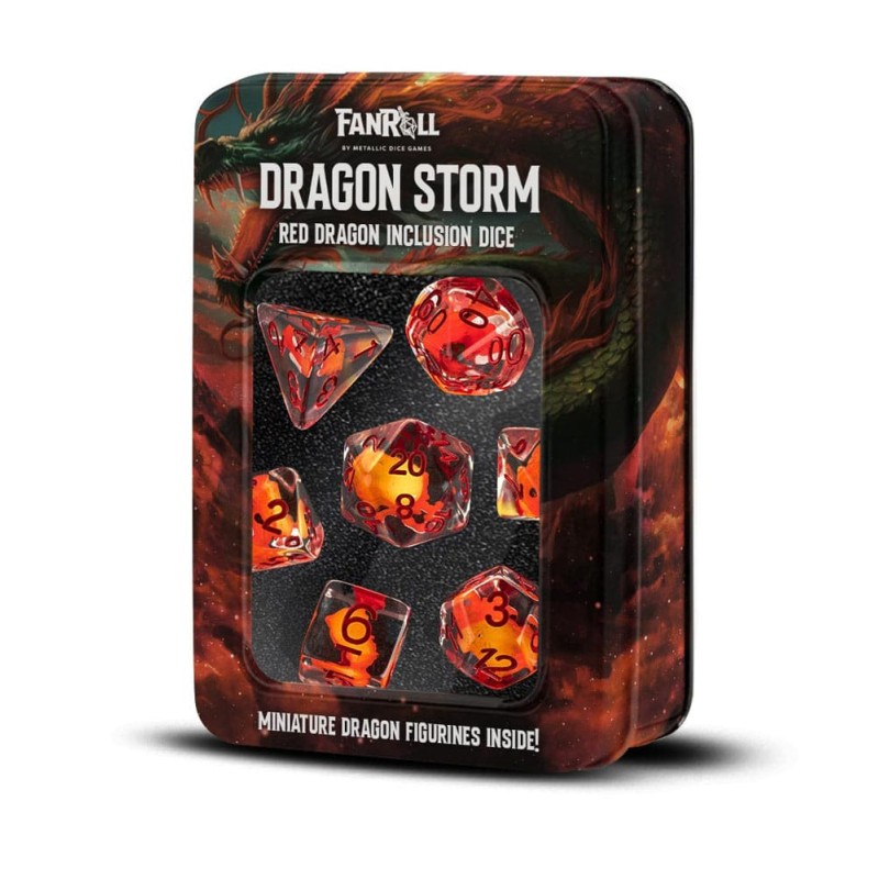 Dragon Storm pack dés Inclusion Red Dragon (7) | 0687700234296
