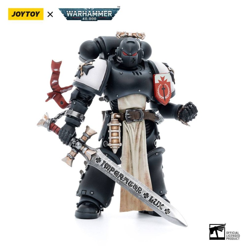 Warhammer 40k figurine 1/18 Black Templars The Emperors Champion Rolantus 12 cm | 6973130377585