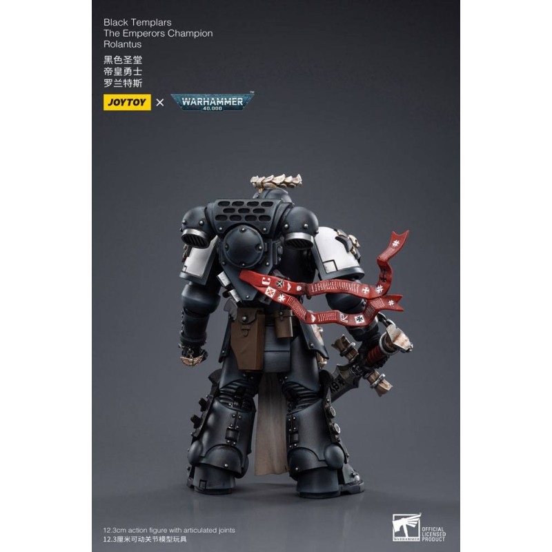Warhammer 40k figurine 1/18 Black Templars The Emperors Champion Rolantus 12 cm | 6973130377585