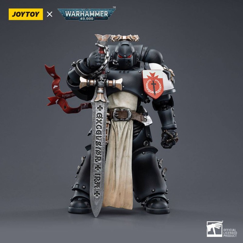 Warhammer 40k figurine 1/18 Black Templars The Emperors Champion Rolantus 12 cm | 6973130377585
