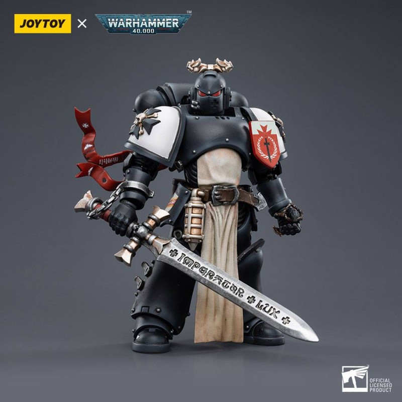 Warhammer 40k figurine 1/18 Black Templars The Emperors Champion Rolantus 12 cm | 6973130377585