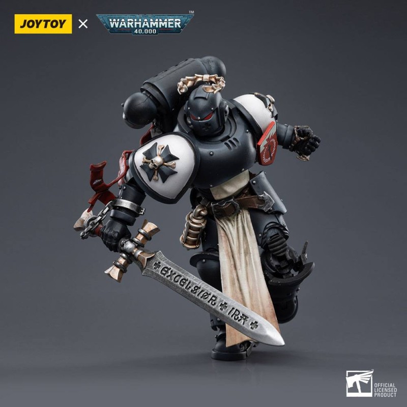 Warhammer 40k figurine 1/18 Black Templars The Emperors Champion Rolantus 12 cm | 6973130377585