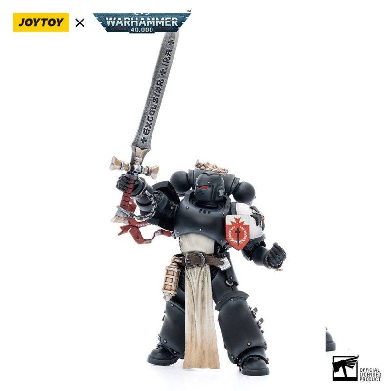 Warhammer 40k figurine 1/18 Black Templars The Emperors Champion Rolantus 12 cm | 6973130377585