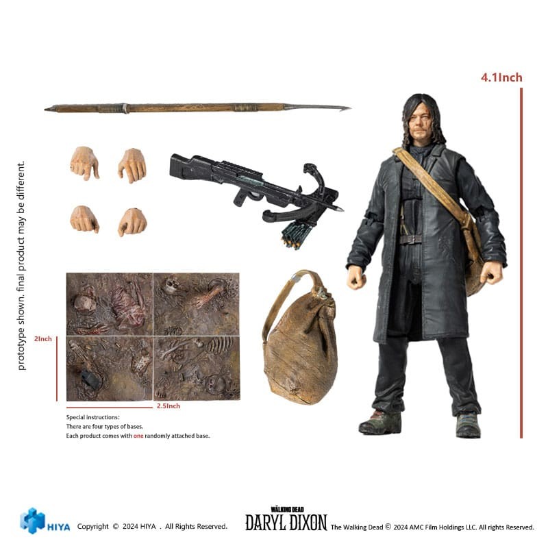 The Walking Dead Exquisite Mini Action Figure 1/18 Daryl 11 cm | 6957534203527