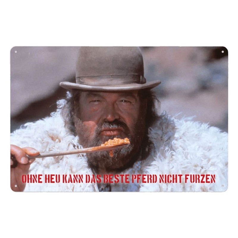 Bud Spencer panneau métal Bohnen 20 x 30 cm | 4250778167641