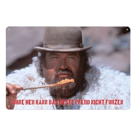 Bud Spencer panneau métal Bohnen 20 x 30 cm | 4250778167641