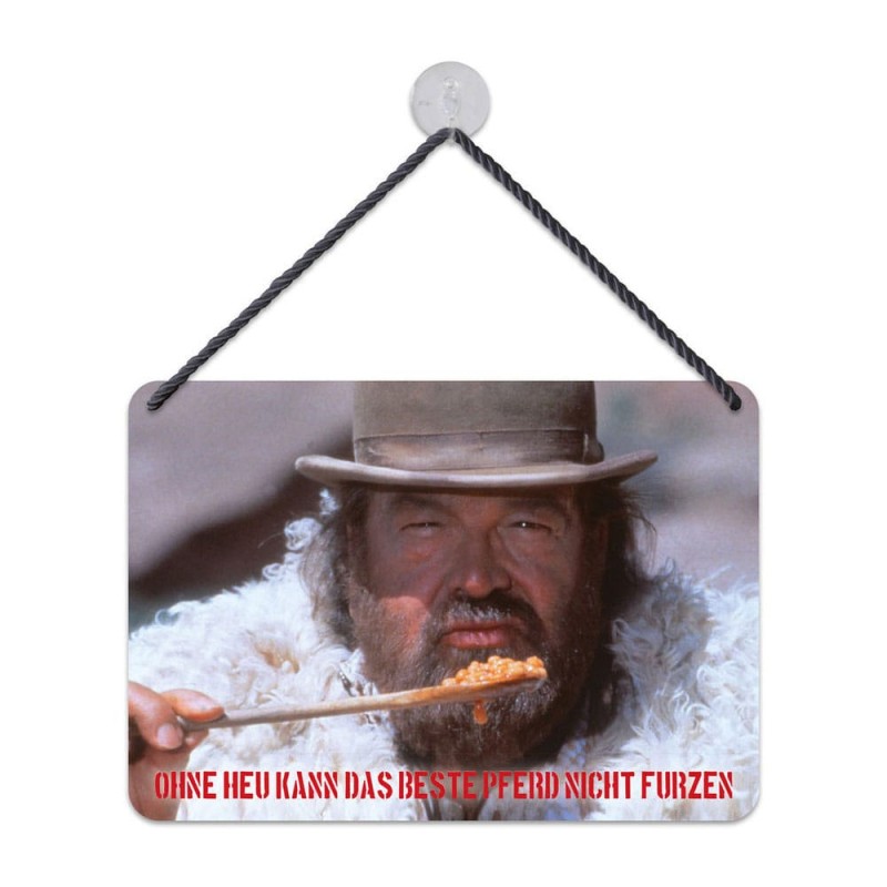 Bud Spencer panneau métal Bohnen 16,5 x 11,5 cm | 4250778167511