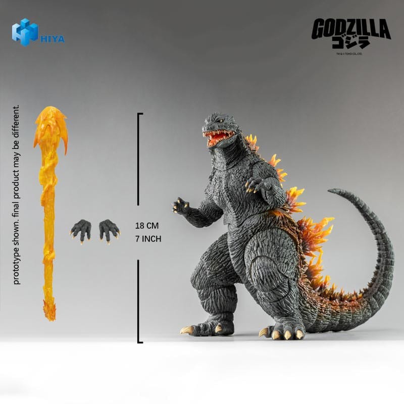 Godzilla 2000: Millennium (1999) figurine Exquisite Basic Godzilla Heat Ray 18 cm     | 6957534205279
