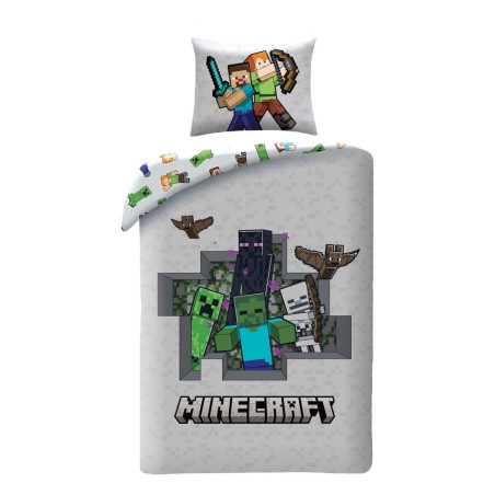 Minecraft Duvet Set Ver. 3 140 x 200 cm / 70 x 90 cm   | 5904209609802