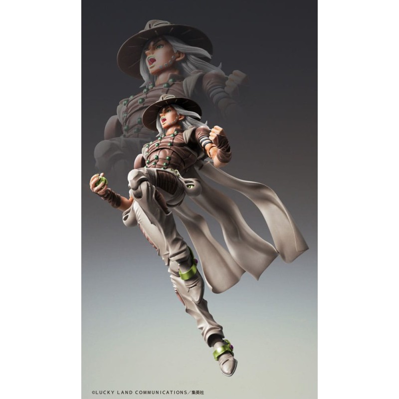 JoJo's Bizarre Adventure Part7 Steel Ball Run figurine Super Action Chozokado Johnny Joestar Second 15 cm  | 4573613731594