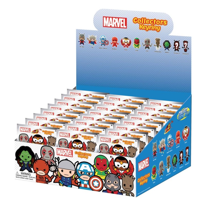 Marvel présentoir porte-clés sac à dos 3D Series 2 (24) | 0077764682056