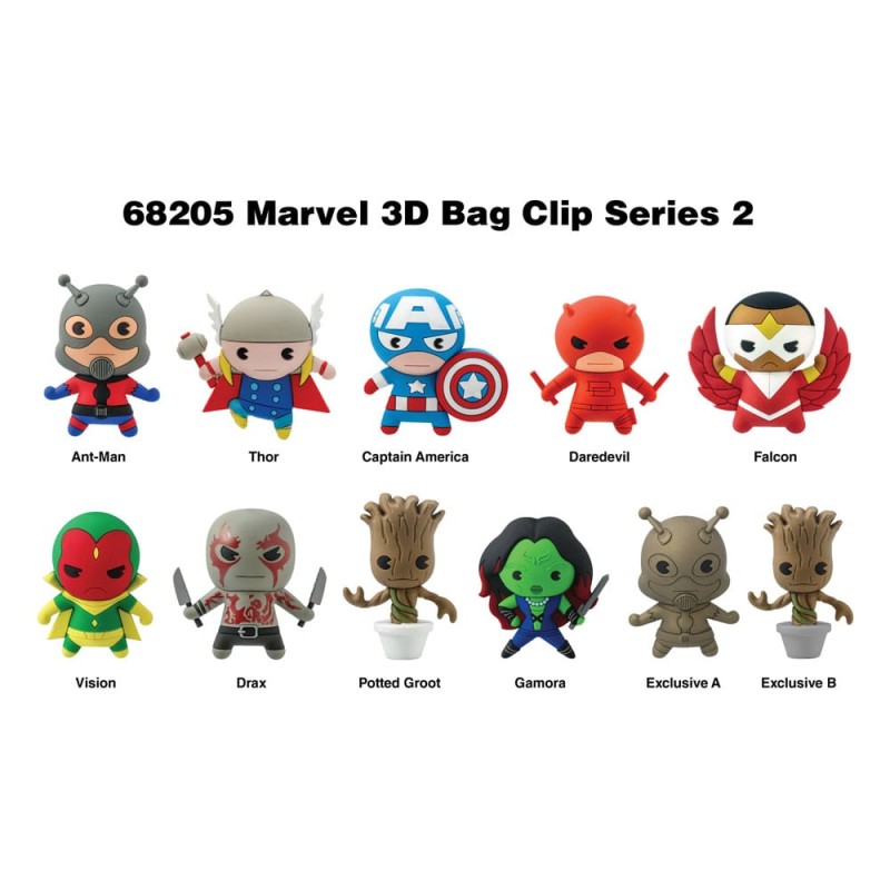 Marvel présentoir porte-clés sac à dos 3D Series 2 (24) | 0077764682056