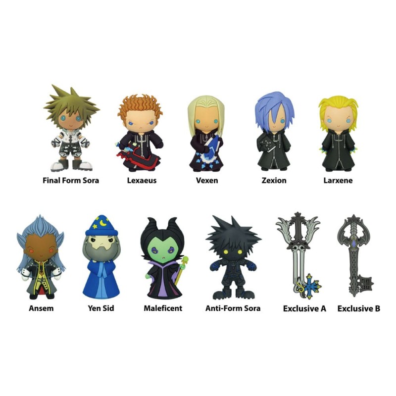 Kingdom Hearts présentoir porte-clés sac à dos Series 2 (24) | 0077764801655
