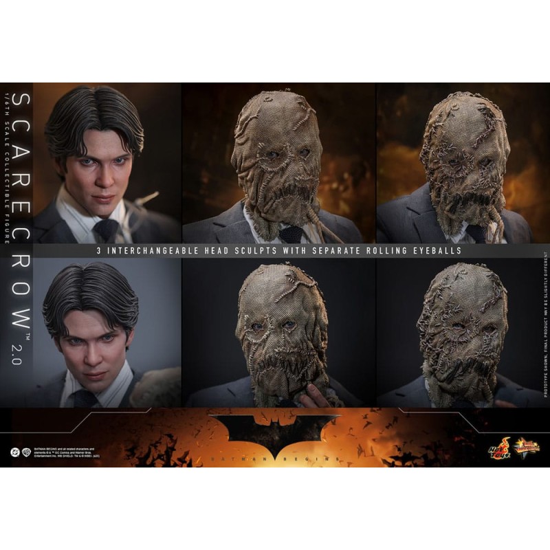 Batman Begins Movie Masterpiece Action Figure 1/6 Scarecrow 2.0 30 cm | 4895228621450