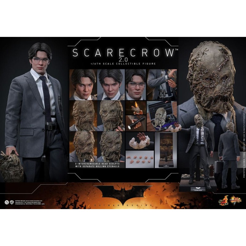 Batman Begins Movie Masterpiece Action Figure 1/6 Scarecrow 2.0 30 cm | 4895228621450