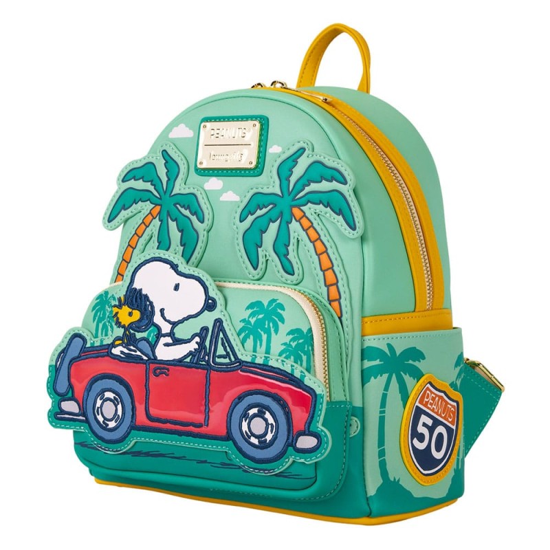 Peanuts by Loungefly Mini Backpack Snoopy Road Trip | 0671803543331