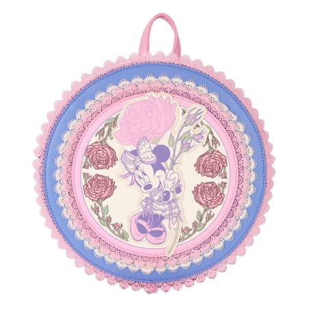  Disney by Loungefly Mini Backpack Minnie Floral and Lace  | 0671803542839