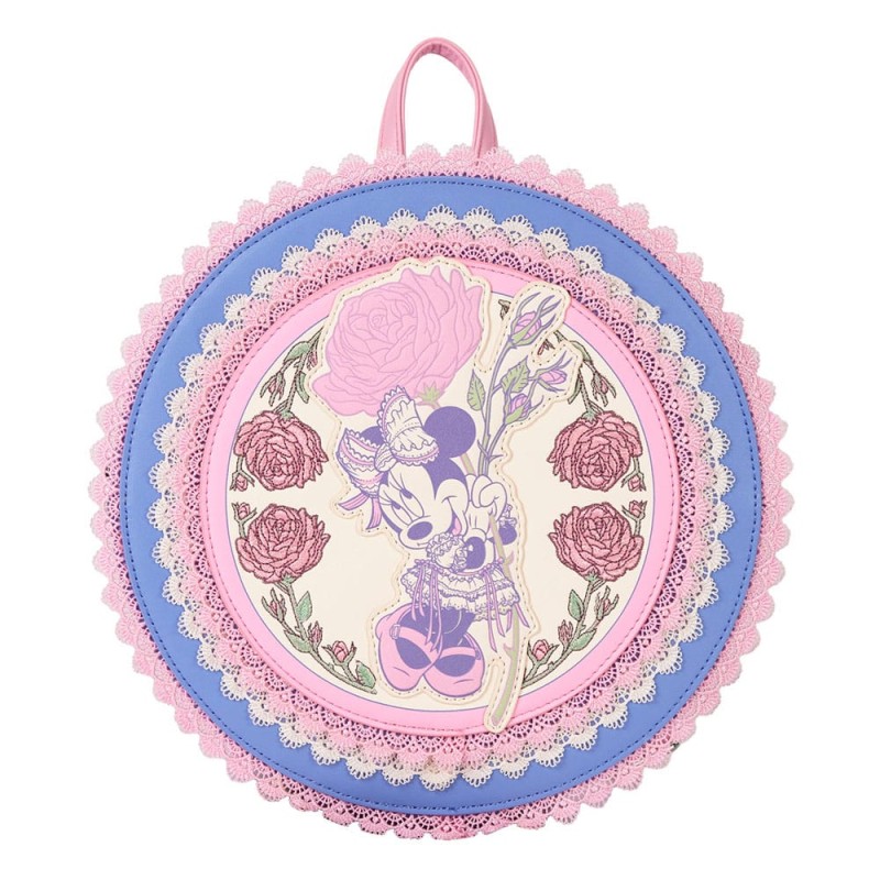  Disney by Loungefly Mini Backpack Minnie Floral and Lace  | 0671803542839