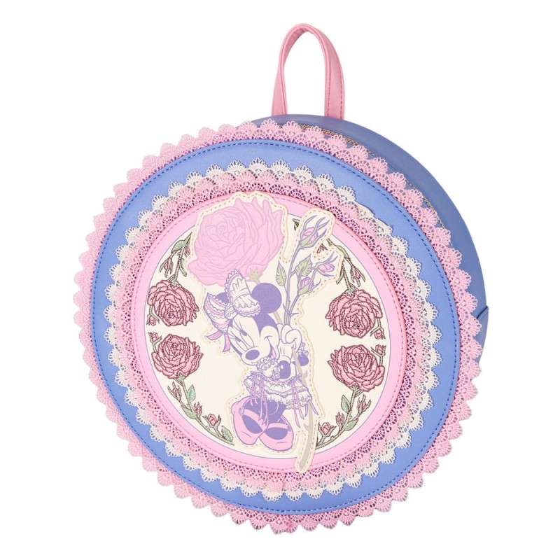  Disney by Loungefly Mini Backpack Minnie Floral and Lace  | 0671803542839